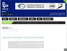Tablet Screenshot of ginasioclubesantotirso.com